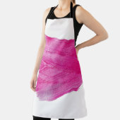 Glühende Rosa Folie: Wasserfarbe Abstrakt Schürze (InSitu)