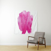 Glühende Rosa Folie: Wasserfarbe Abstrakt Wandteppich (Beispiel (Horizontal))