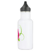 Glühende Rosa Rose Edelstahlflasche (Rechts)