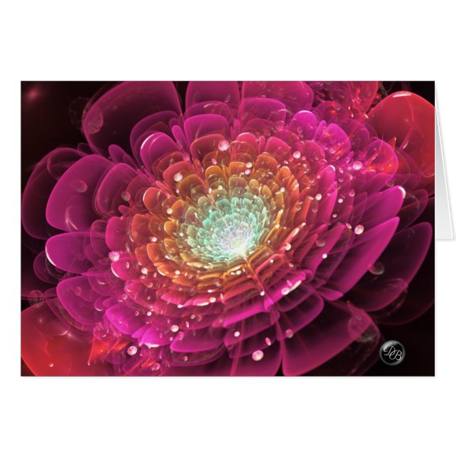 Glühende rosa Rose in Raum-einzigartiger (Vorderseite (Horizontal))