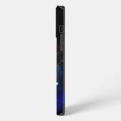 Glühende rote Libelle iPhone Hülle (Linke Seite)