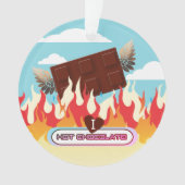 Glühende Schokolade Süßigkeiten Süßigkeiten Weihna Ornament (Vorderseite)