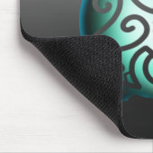 Glühende Silhouette Snapper Turtle Mousepad (Ecke)