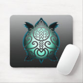Glühende Silhouette Snapper Turtle Mousepad (Mit Mouse)