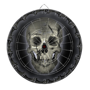 Glühende Skull Goth Metal Dartboard Dartscheibe