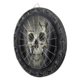 Glühende Skull Goth Metal Dartboard Dartscheibe (Vorderseite rechts)