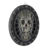 Glühende Skull Goth Metal Dartboard Dartscheibe (Vorderseite Links)