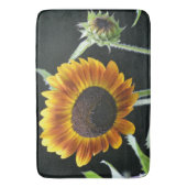 Glühende Sonnenblume Badematte (Vorderseite Vertikal)