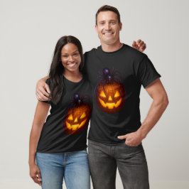 Glühende Spider Pumpkin" T-Shirt