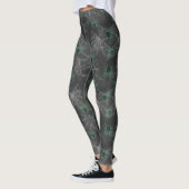 Glühende Spinnen giftig grün - gruselig coole Legg Leggings (Links)
