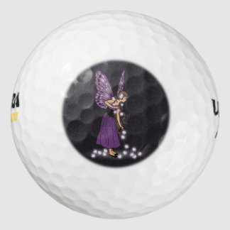 Glühende Star-Blume Hübsche Lila Fee Girl Golfball