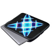 Glühende Sternmuster. Jetzt kaufen Laptopschutzhülle (Vorne Knopf)