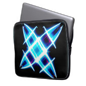 Glühende Sternmuster. Jetzt kaufen Laptopschutzhülle (Vorderseite Links)