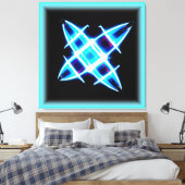 Glühende Sternmuster. Jetzt kaufen Leinwanddruck (Insitu (Schlafzimmer))