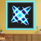 Glühende Sternmuster. Jetzt kaufen Leinwanddruck (Insitu (Wohnzimmer))