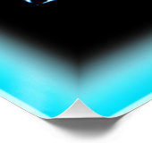 Glühende Sternmuster. Jetzt kaufen Poster (Ecke)