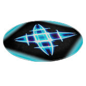 Glühende Sternmuster. Jetzt kaufen Schneidebrett (Ecke)