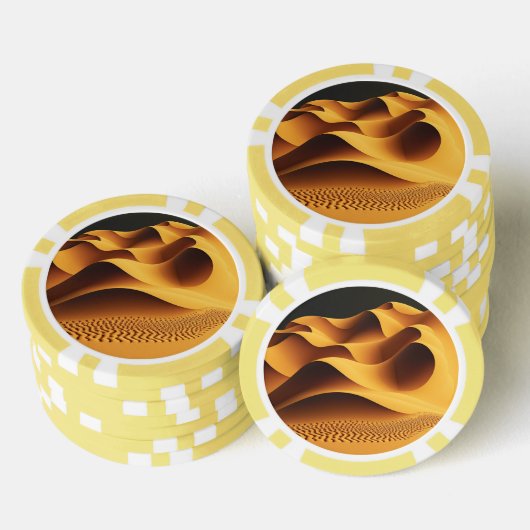 Glühende Täler Pokerchips (Stapel)