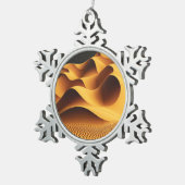 Glühende Täler Schneeflocken Zinn-Ornament (Rechts)