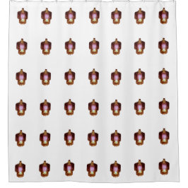 Glühende Transmitter Vakuum Tube Duschvorhang