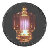 Glühende Transmitter Vakuumröhre Eishockey Puck (Vorderseite)