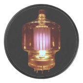 Glühende Transmitter Vakuumröhre Eishockey Puck (Vorderseite)