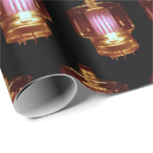 Glühende Transmitter Vakuumröhre Geschenkpapier (Rolleneckpunkt)