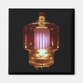 Glühende Transmitter Vakuumröhre Magnet (Vorne)