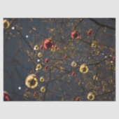 Glühende und leuchtende Weihnachtsschmuck aus dem Seidenpapier (Vorderseite)