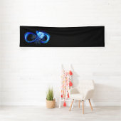 Glühende Unendlichkeit mit blauer Rose Banner (InSitu)