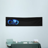 Glühende Unendlichkeit mit blauer Rose Banner (Messeveranstaltung)