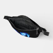 Glühende Unendlichkeit mit blauer Rose Bauchtasche (Offen)