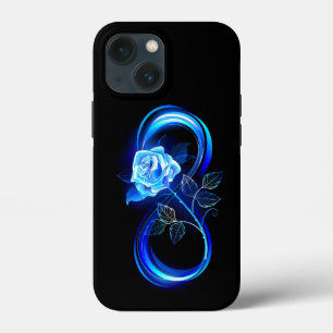 Glühende Unendlichkeit mit blauer Rose Case-Mate iPhone Hülle
