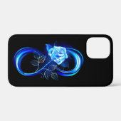 Glühende Unendlichkeit mit blauer Rose Case-Mate iPhone Hülle (Rückseite (Horizontal))