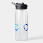 Glühende Unendlichkeit mit blauer Rose Trinkflasche (Rechts)