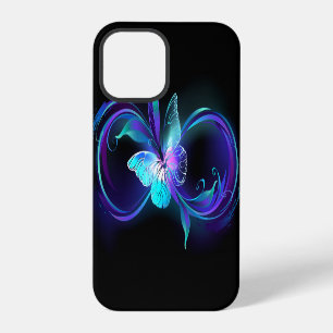 Glühende Unendlichkeit mit magischem Schmetterling iPhone 12 Pro Hülle