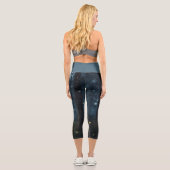 Glühende Waldflöten Capri Leggings (Rückseite)