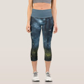 Glühende Waldflöten Capri Leggings (Vorderseite)