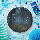 Glühende Waldflöten Pappteller (Party)