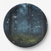 Glühende Waldflöten Pappteller (Vorderseite)