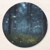 Glühende Waldflöten Runder Pappuntersetzer (Vorderseite)