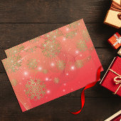 Glühende Weihnachten Roter Winter Wunderland Seidenpapier