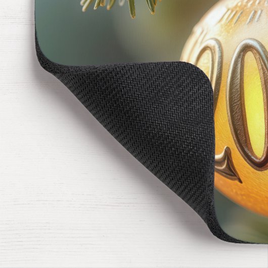 Glühende Weihnachtsschmuck 2025 Mousepad (Ecke)