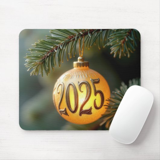 Glühende Weihnachtsschmuck 2025 Mousepad (Mit Mouse)