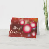 Glühende Weihnachtsschmuck Feiertagskarte (Vorderseite)