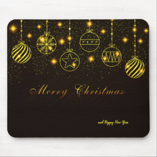 Glühende Weihnachtssymbole Mousepad
