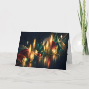 Glühende Weihnachtssymphonie Feiertagskarte