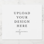 Glühende Weinflaschen 4" x 3,5" (Set von 6) Schaumweinetikett (Einzelnes Label)