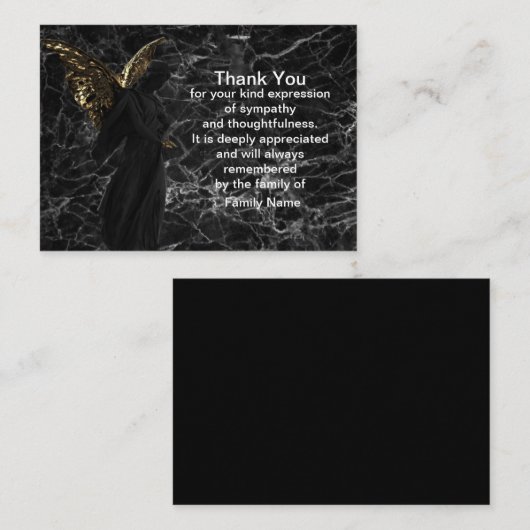 Glühende Wings of Engel Danke, Karten (Vorne/Hinten)