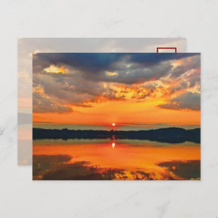 Glühende Wolken Postkarte